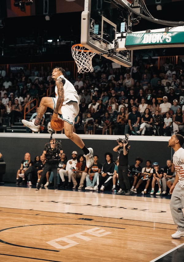 Atlanta native and resident Avante Nichols is part of the Dunkman professional league. He is nicknamed "The Joker" and dropped his first dunk at age 13. (Courtesy of Authentic Brands)