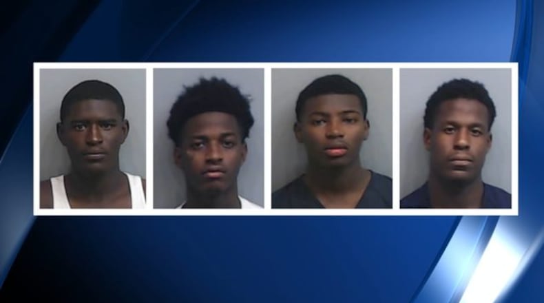 From left: Dontacus Brantley, Johnerton Gilstrap, Tobias Wells and Cortez Banks