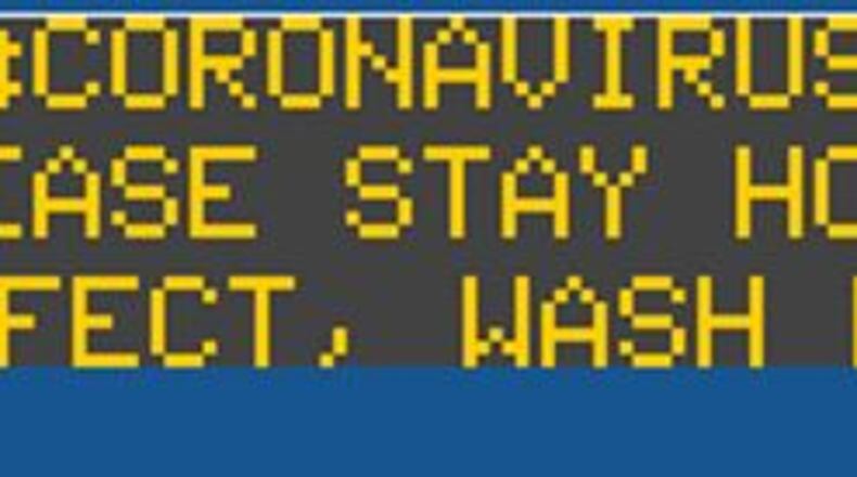 The Georgia Department of Transportation has begun posting public health alerts along Georgia highways as the coronavirus outbreak escalates.