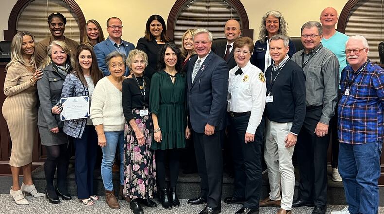 Roswell's mayor and city council recognize the CORE Community program participants. (Courtesy City of Roswell)