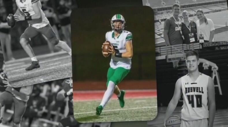 Community gathers to remember star Roswell quarterback Robbie Roper