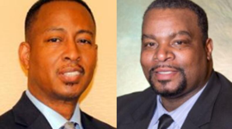 Elton Alexander (left) said John Blount (right) physically threatened him after a Stockbridge city council meeting earlier this month.