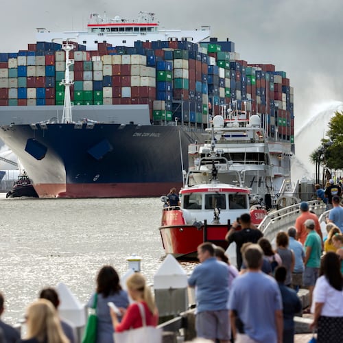 The Georgia Ports Authority is investing millions to hasten a study into deepening the Savannah River shipping channels vessels use to access Savannah's cargo terminals. (Stephen B. Morton/AJC)