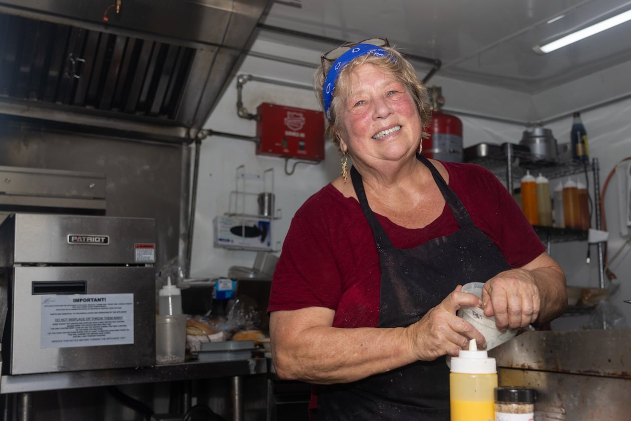 Beth Shipman poses for a photo in the On-Deck Diner kitchen on July 23, 2024 in Daufuskie Island, South Carolina. (AJC Photo/Katelyn Myrick)