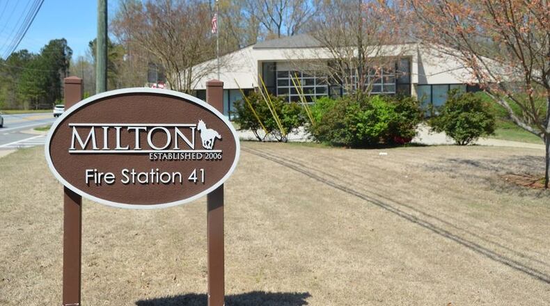Milton Fire Station 41 was temporarily shut down Tuesday, Nov. 16, 2021 due to black mold. (Courtesy the city of Milton)