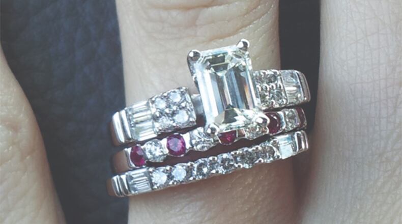 An Alabama woman who spent last week at the Lodge and Spa at Callaway Gardens in Pine Mountain is offering a $2,000 reward for the return of her treasured wedding rings that she somehow misplaced during her visit. Erin Ward, of Thorsby, Alabama, told the staff at the luxury resort that she may have left her diamond wedding ring, a diamond engagement band and a ruby anniversary band on the bathroom counter of her hotel room on the day she checked out.