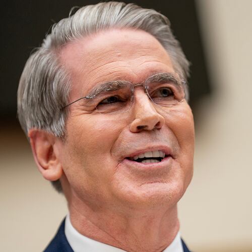Secretary of the Treasury Scott Bessent speaks during a House Financial Services Committee hearing on Capitol Hill in Washington, Wednesday, Feb. 4, 2026. (AP Photo/Nathan Howard)