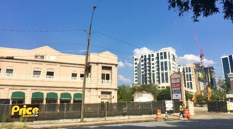 These “underperforming parcels” at 99 West Paces Ferry Road are slated to be better performing thanks to a healthy tax inducement. Photo by Liam Torpy