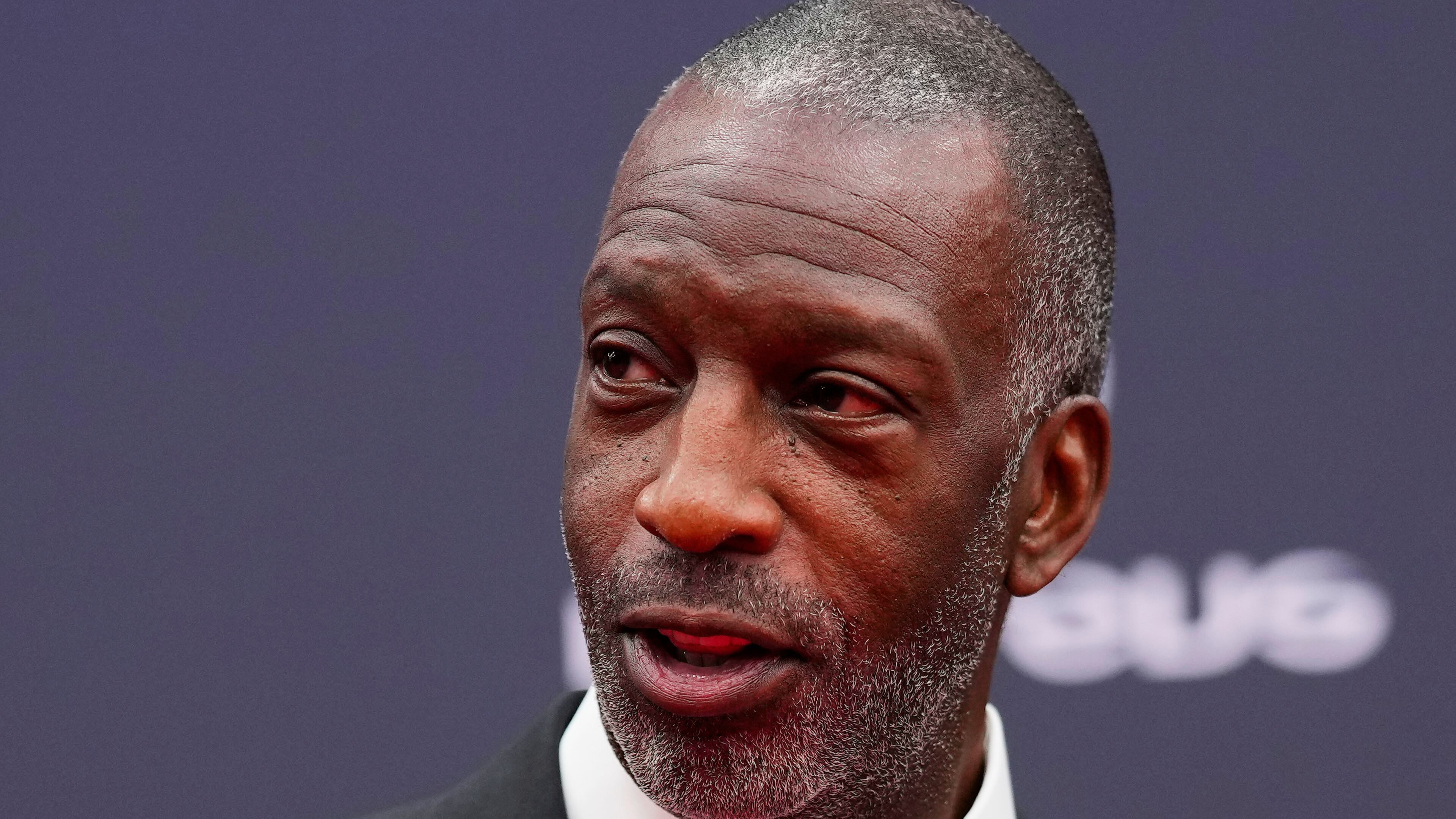 FILE - Former U.S. sprinter Michael Johnson arrives at the Laureus Sports Awards ceremony in Madrid, Monday, April 22, 2024. (AP Photo/Manu Fernandez, File)