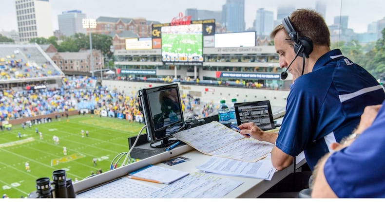 In this episode of The Atlanta Journal-Constitution’s Braves Report podcast, beat reporter Justin Toscano talks with Brandon Gaudin of Bally Sports to discuss his new role. (File photo by Danny Karnik/Georgia Tech Athletics)