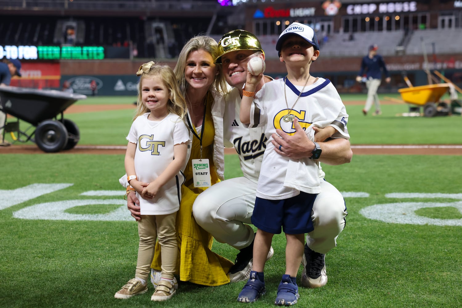 University of Georgia vs Georgia Tech in an NCAA baseball game at Truist Park