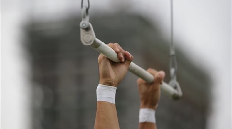 Jane Fisher, of Buford, used a trapeze to conquer her fear of heights on “Good Morning America” on Friday.