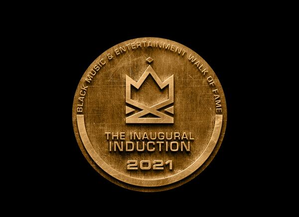 A visual of the emblem that will be installed for those being inducted into the Black Music and Entertainment Walk of Fame in Atlanta in June 2021.