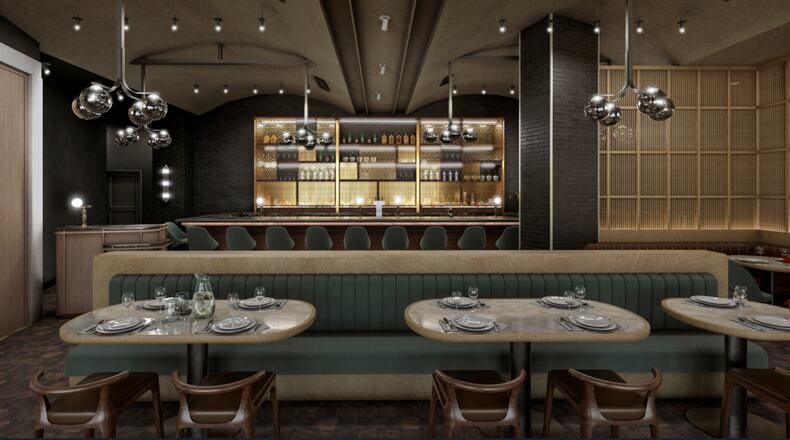 Rendering of Brush Sushi at Buckhead Village.