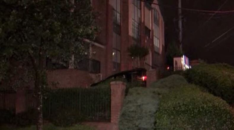 No one was injured when an SUV crashed into a building at the Axial Buckead apartments on Piedmont Road on Friday morning, Channel 2 Action News reported.