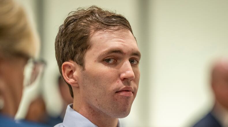 FILE - Tyler Robinson, who is accused of fatally shooting Charlie Kirk, appears during a hearing in Fourth District Court in Provo, Utah, Thursday, Dec. 11, 2025. (Rick Egan/The Salt Lake Tribune via AP, Pool, File)