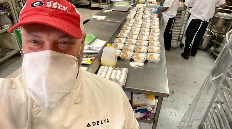 Atlanta chef Linton Hopkins is among the more than 50 restaurant owners who has paid for a full-size advertisement in the AJC regarding the opening of restaurants in Georgia. DELTA AIRLINES