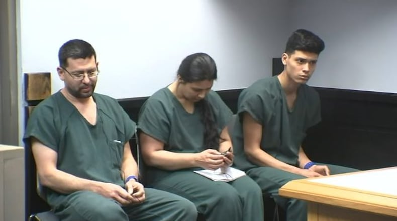 <p style="margin:0in 0in 8pt"><span style="font-size:11pt"><span style="line-height:107%"><span style="font-family:Calibri,sans-serif">Wilmer Cruz, his wife Cristina and their 17-year-old son, Wilmer Cruz Jr., have been charged with aggravated assault and multiple other charges after they allegedly attacked Lilburn police officers.</span></span></span></p>