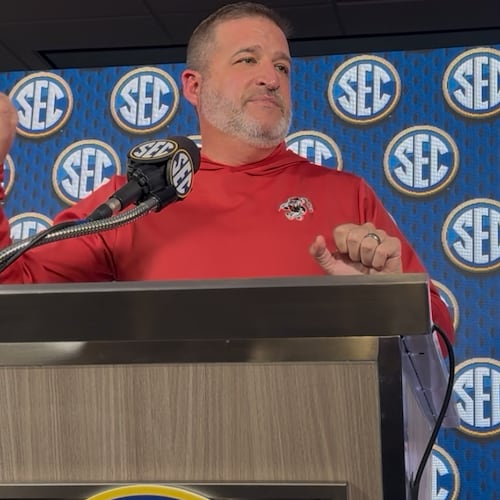 Georgia athletic director Josh Brooks said the CFP Selection Committee should take immediate note of the league moving to a nine-game schedule, with the SEC's difficulty reflected in the rankings. (Mike Griffith/AJC)