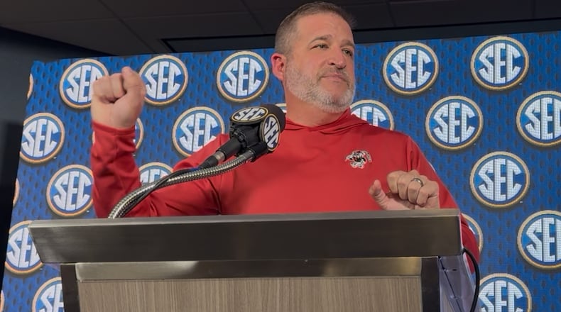 Georgia athletic director Josh Brooks said the CFP Selection Committee should take immediate note of the league moving to a nine-game schedule, with the SEC's difficulty reflected in the rankings. (Mike Griffith/AJC)