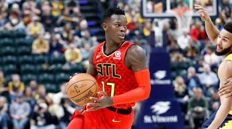 The Hawks'  Dennis Schroder scored 18 Tuesday night. (Getty Images file photo)