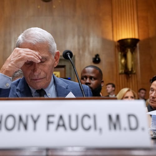 Dr. Anthony Fauci appears before the Senate Homeland Security and Governmental Affairs Committee at the Capitol, Wednesday, July 29, 2026, in Washington. (AP Photo/Allison Robbert)