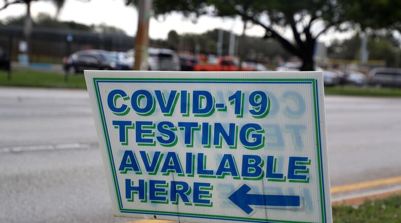 A COVID-19 testing site in McDonough was closed temporarily on Wednesday because of a staffing shortage. (Carline Jean/South Florida Sun Sentinel/TNS)