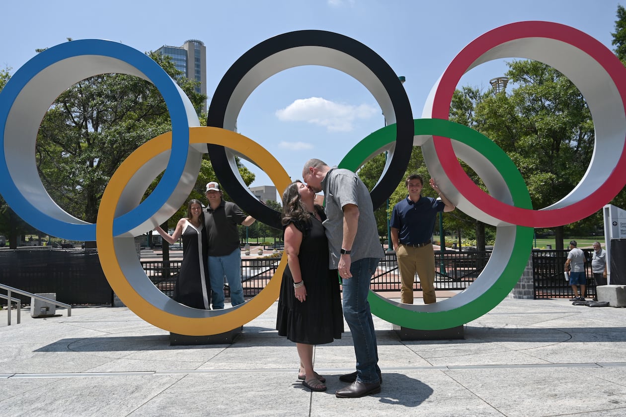 Long before Jack Leo started writing about sports for the Atlanta Journal-Constitution, his life has centered around Atlanta. Leo's parents, Steve and Heather Leo, met in Centennial Olympic Park during the 1996 Summer Olympics three decades ago. (Hyosub Shin/AJC)
