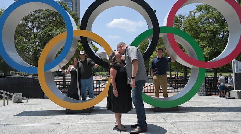Long before Jack Leo started writing about sports for the Atlanta Journal-Constitution, his life has centered around Atlanta. Leo's parents, Steve and Heather Leo, met in Centennial Olympic Park during the 1996 Summer Olympics three decades ago. (Hyosub Shin/AJC)