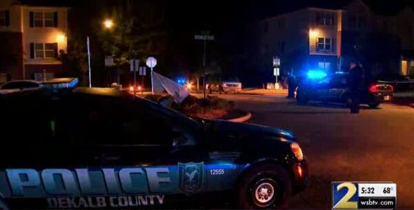 The entrance to the Waldrop Park condo complex was blocked and residents were told to shelter in place while a DeKalb County SWAT team was on scene.