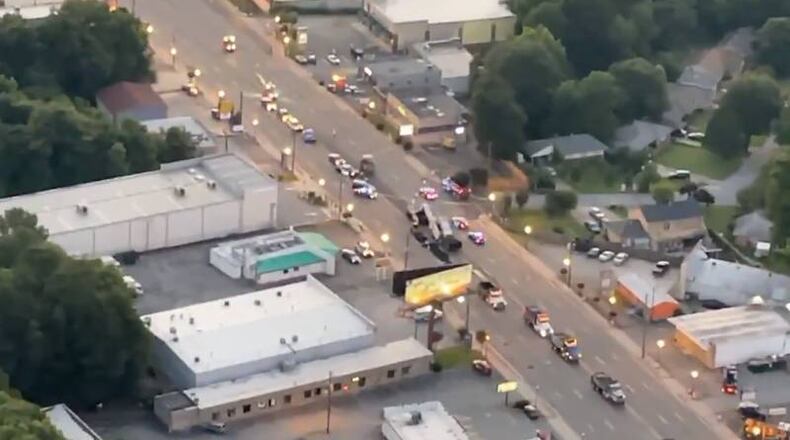 Authorities shut down the northbound lanes of Buford Highway in Doraville while they investigated a hit-and-run that killed a construction worker.