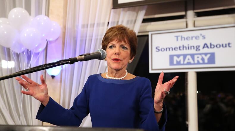 Now-Councilwoman Mary Norwood at her election night party in 2017. AJC file / Curtis Compton/ccompton@ajc.com