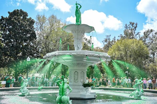Gonna make our trusty Savannah bureau write a story about how they clean the fountain afterwards. 
