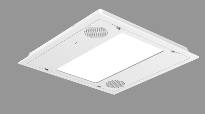 The DeKalb County School District received a donation of 100 Healthe AIR ceiling troffers to the district. The technology, valued at $100,000, uses UV lighting to help inactivate harmful microbes in the air. Credit: Healthe, Inc.