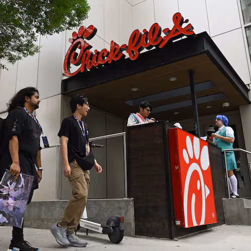 A Chick-fil-A in Atlanta on Friday, May 22, 2026. (Tyler Sun for the AJC)