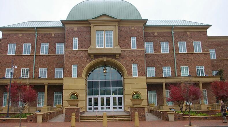 Courtrooms at the Fayette County Justice Center will get additional audiovisual equipment to allow for socially distanced jury trials. Courtesy Fayette Clerk Office