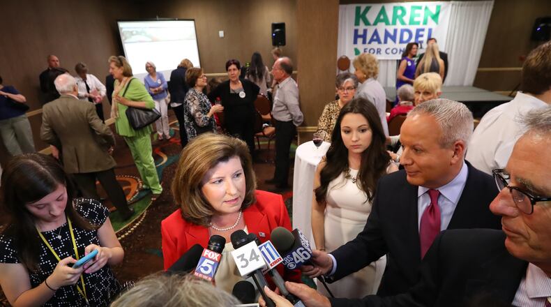 Republican Karen Handel. Curtis Compton/ccompton@ajc.com