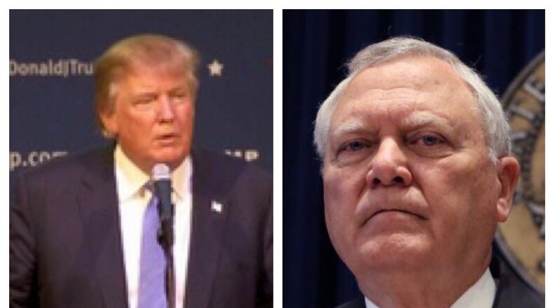 Donald Trump and Gov. Nathan Deal