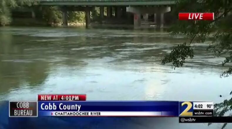 A Marietta man drowned Monday in a problem-plagued area of the Chattahoochee River. (Credit: Channel 2 Action News)