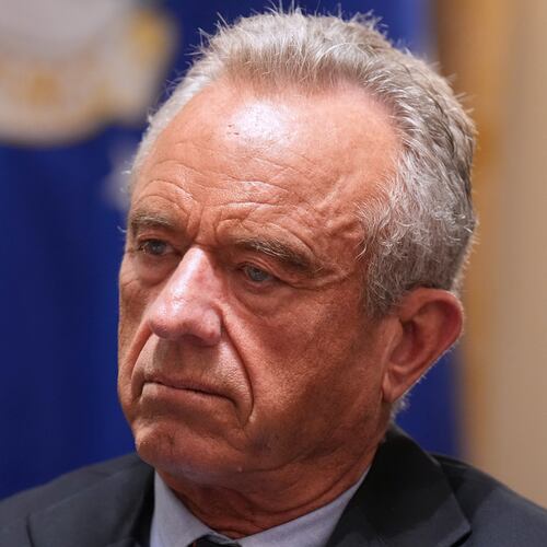 FILE - Secretary of Health and Human Services Robert F. Kennedy Jr., listens during a Cabinet meeting at the White House, May 27, 2026, in Washington. (AP Photo/Jacquelyn Martin, File)