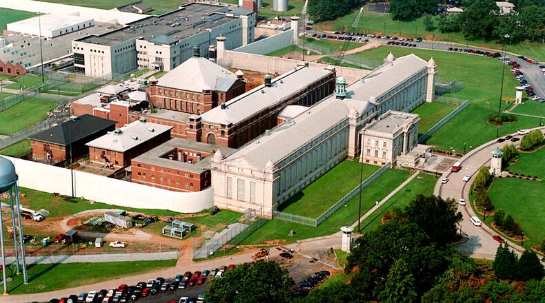 Aerial view of the U.S. Penitentiary in southeast Atlanta. (AJC file, 1994, Kevin Keister)