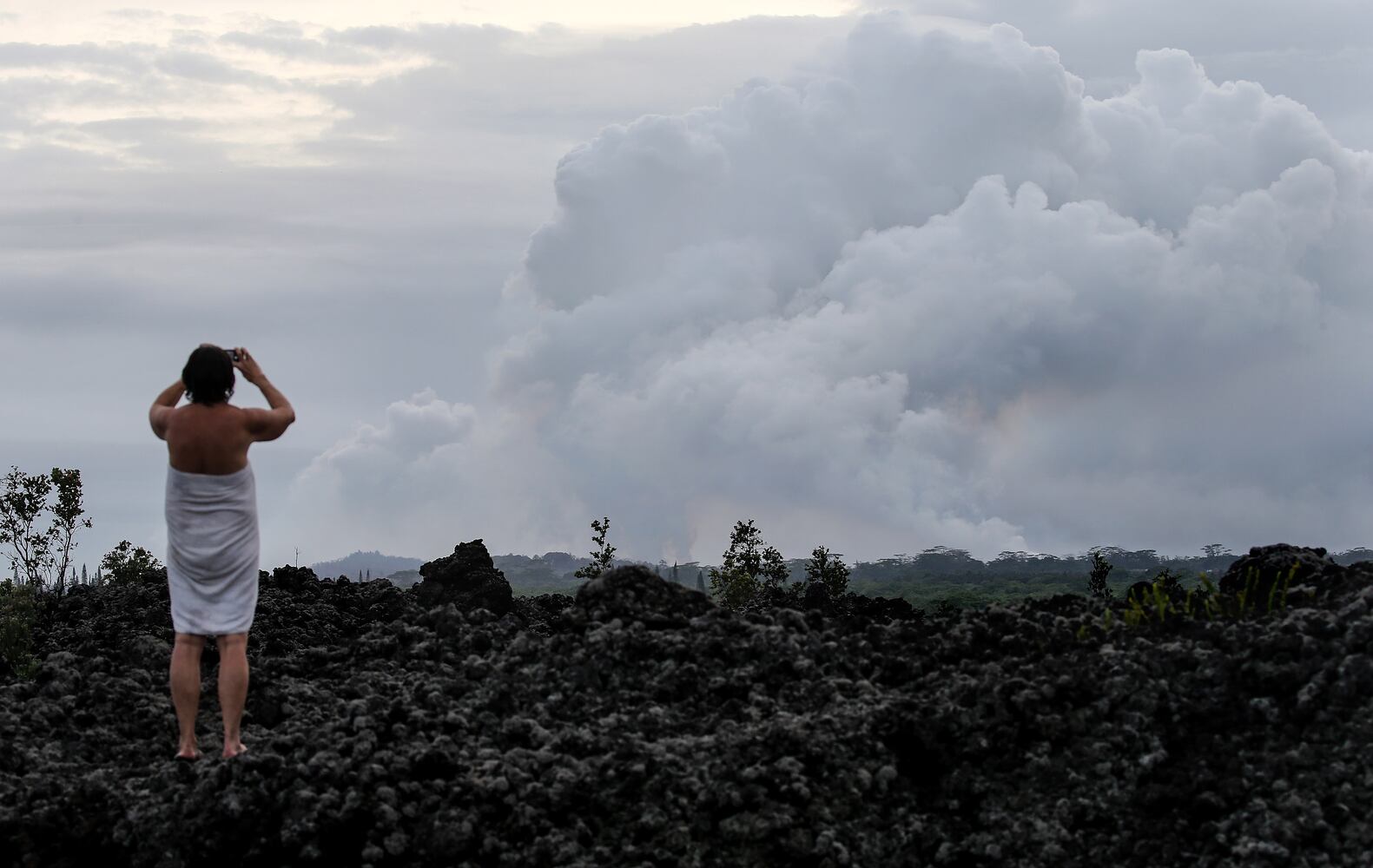 Photos: Hawaii volcano erupts