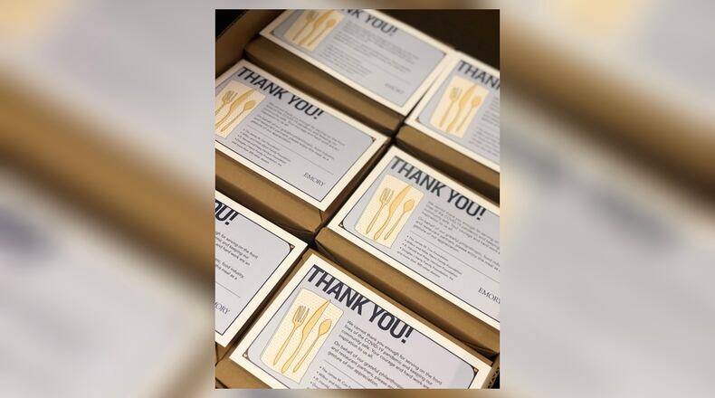 The Feed the Frontline initiative, started by the James M. Cox Foundation and Emory University on April 3, now includes more than 700 individuals, foundations and corporate contributors. The goal is to serve more than 45,000 meals through May 1.