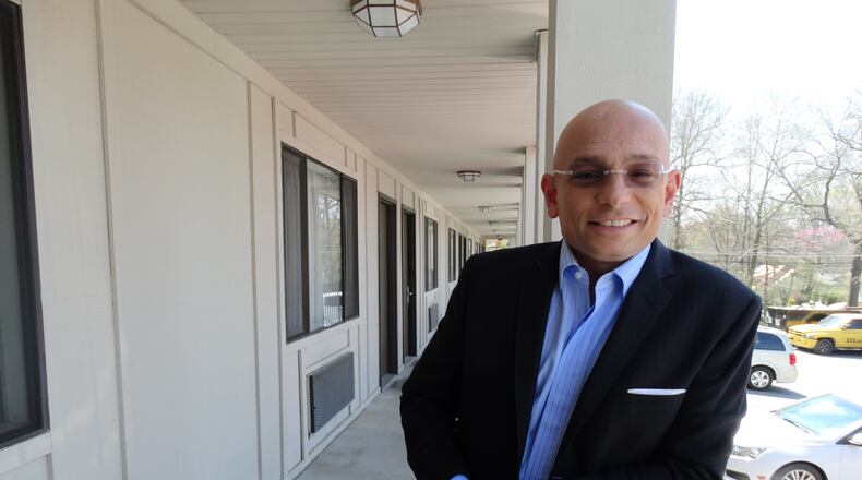 Anthony Melchiorri, host of Travel Channel's "Hotel Impossible" at the University Inn at Emory in March, 2014. CREDIT: Rodney Ho/rho@ajc.com