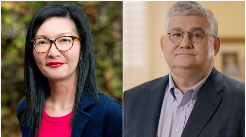 State Sen. Michelle Au, a Johns Creek Democrat, now serves the district long held by David Shafer, who is the Georgia Republican Party chairman. Submitted photos.
