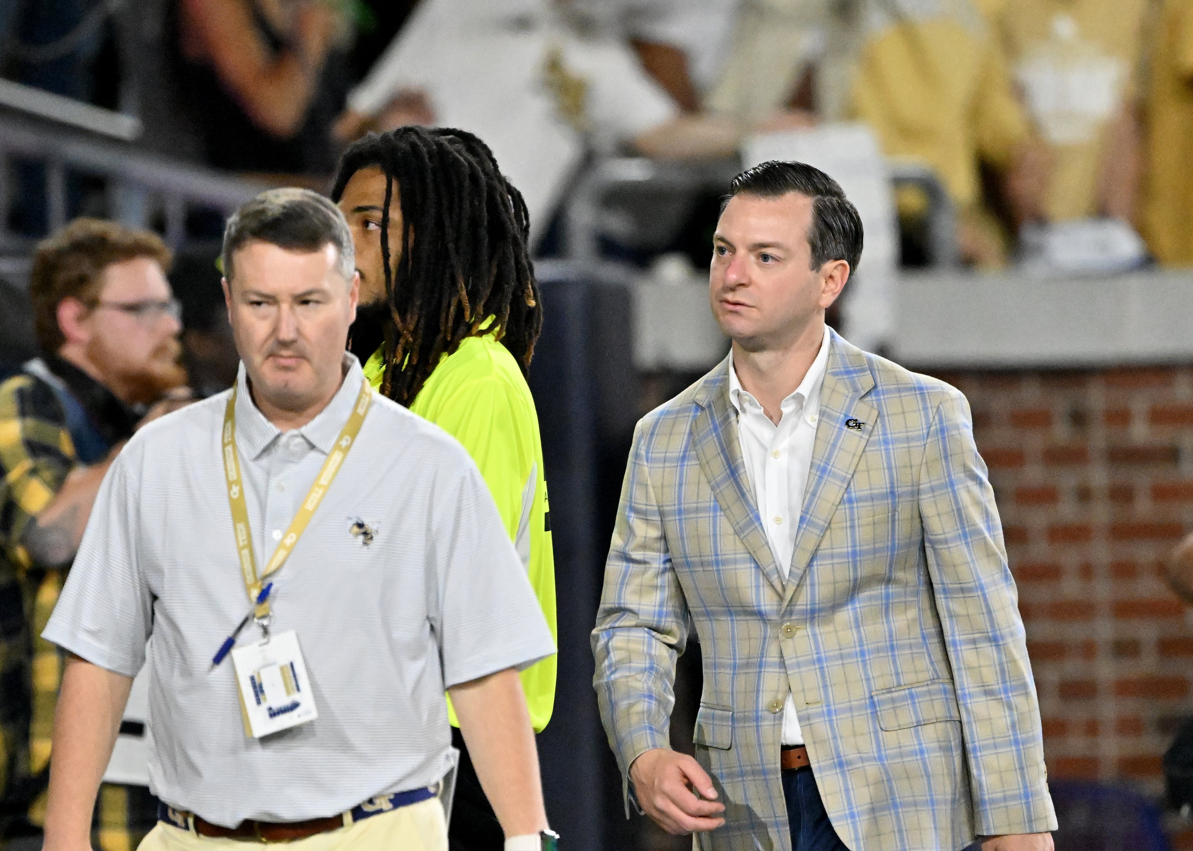 Athletics director Ryan Alpert during the first half in an NCAA college football game at Bobby Dodd Stadium, Saturday, November 22, 2025 in Atlanta. Pittsburgh won 42-28 over Georgia Tech. (Hyosub Shin / AJC)