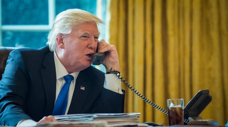 In a December call with Frances Watson, chief investigator for the Georgia secretary of state's office, former President Donald Trump repeated unsubstantiated claims that "something bad happened" in Georgia's election. (Pete Marovich/Pool/ABACA/TNS)