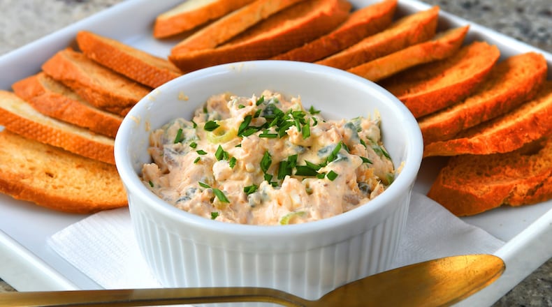 Lingering Shade Social Club’s Smoked Trout Dip. (Chris Hunt for The Atlanta Journal-Constitution)