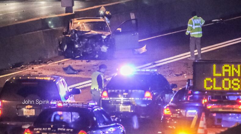 A deadly crash had multiple lanes blocked for hours on I-85 South in DeKalb County.