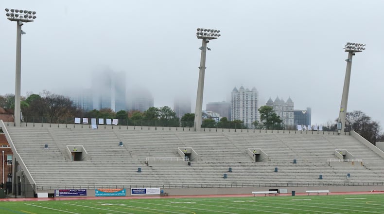 Spectators attending Atlanta high school football games and other athletic events at venues such as Henderson Stadium will need to purchase tickets online. JOHN SPINK/AJC FILE PHOTO